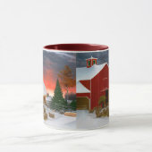 Schapen Boerderij Barnyard in Winter Horatio Shaw  Mok (Midden)