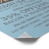 Schapen Boerderij, Boer & Slager Adverteren Poster (Hoek)