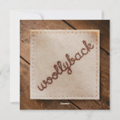 Schapen Breien 1.2 Grappig Vlak Wenskaart Feestdagenkaart (Achterkant)