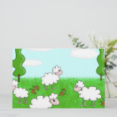 Schapen Briefpapier (Staand voorkant)