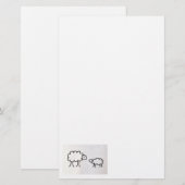 Schapen Briefpapier (Voorkant / Achterkant)