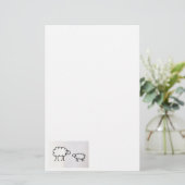 Schapen Briefpapier (Staand voorkant)