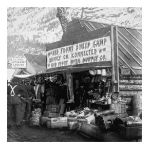 Schapen Camp Store - Klondike Gold Rush 1897 Foto Afdruk