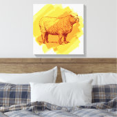  schapen canvas afdruk (Insitu (Slaapkamer))