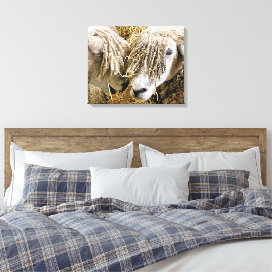 SCHAPEN CANVAS AFDRUK (Insitu (Slaapkamer))