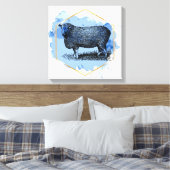  schapen canvas afdruk (Insitu (Slaapkamer))