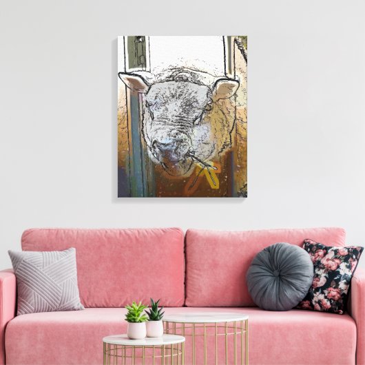 SCHAPEN CANVAS AFDRUK (Insitu (Woonkamer))