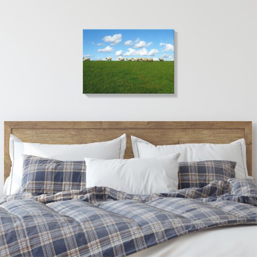 Schapen canvas print (Insitu (Slaapkamer))