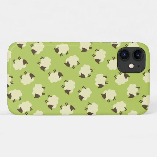 Schapen Case-Mate iPhone Case (Achterkant (horizontaal))