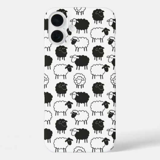 Schapen Case-Mate iPhone Case (Achterkant)