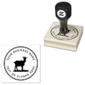 schapen Custom Business Logo Large Rubberstempel (Gestempeld)