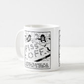 Schapen die een boodschap uitdragen aan parachutis koffiemok (Voorkant links)