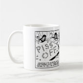 Schapen die een boodschap uitdragen aan parachutis koffiemok (Links)