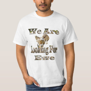 schapen die op zoek zijn naar ooien, t-shirt