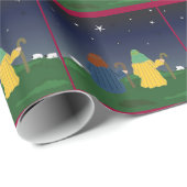 Schapen die over hun kuddes kijken cadeaupapier (Rol Hoek)