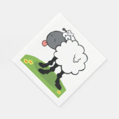 Schapen die tong uitsteken servet (Hoek)