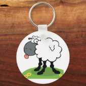 Schapen die tong uitsteken sleutelhanger (Voorkant)