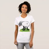 Schapen die tong uitsteken t-shirt (Voorkant volledig)