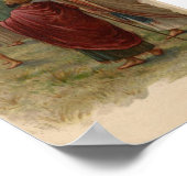 Schapen die zich boven de feestdag Poster verzamel (Hoek)