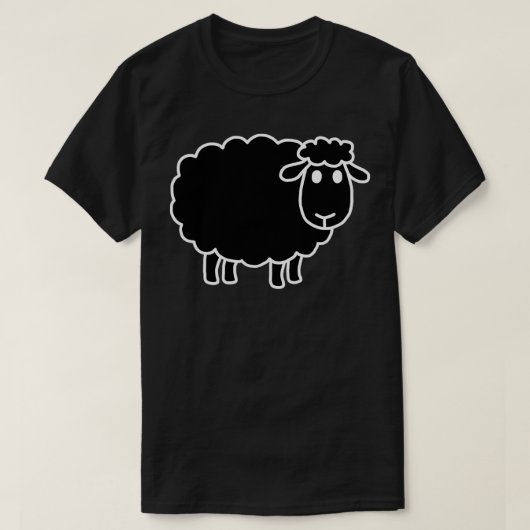 Schapen die zwart zijn, grappig, okes, Sarcastisch T-shirt (Design voorkant)