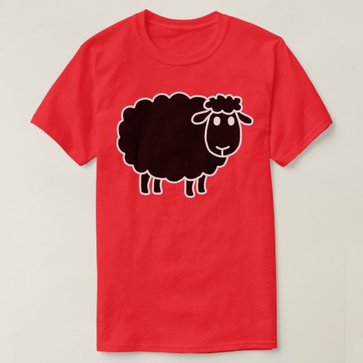 Schapen die zwart zijn, grappige snoepjes t-shirt (Design voorkant)