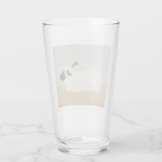 Schapen (door Milton Avery) Glas (Achterkant)