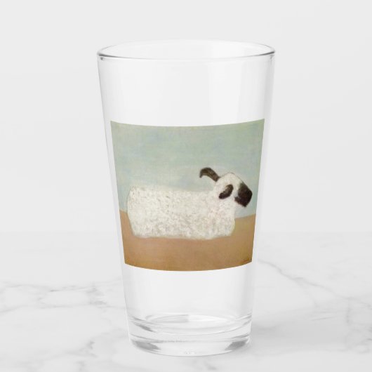 Schapen (door Milton Avery) Glas (Voorkant)
