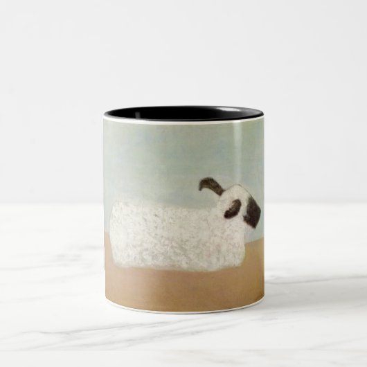Schapen (door Milton Avery) Mok van tweetone koffi (Center)