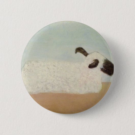Schapen (door Milton Avery) Ronde Button 5,7 Cm (Voorkant)