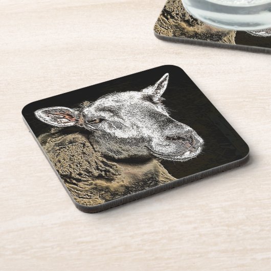 SCHAPEN DRANKJES ONDERZETTER (Linkerzijde)