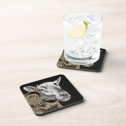 SCHAPEN DRANKJES ONDERZETTER (Rechterzijde)