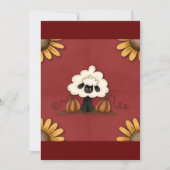 Schapen en bloemen kaart (Voorkant)