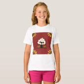 Schapen en bloemen t-shirt (Voorkant volledig)