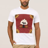 Schapen en bloemen t-shirt (Voorkant)
