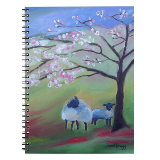 Schapen- en Cherry-boom Notitieboek (Voorkant)