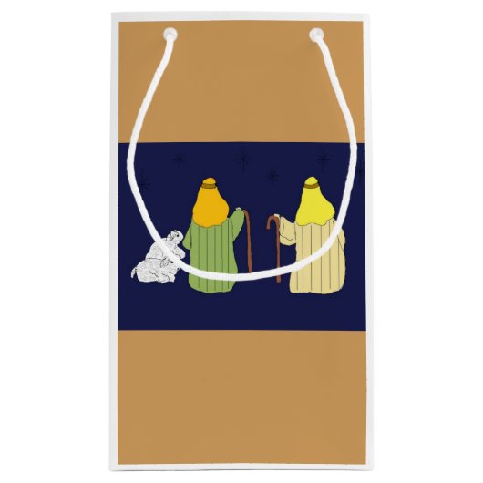 Schapen en herders klein cadeauzakje (Achterkant)