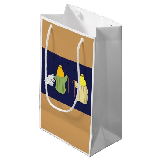 Schapen en herders klein cadeauzakje (Voorkant Gekanteld)