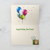 Schapen en kippen Geachte Vrienden van Birthday Kaart (Binnen)