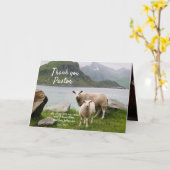 Schapen en lammeren Bedankt en waardering voor Pas Kaart (Gele Bloem)