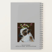 Schapen en lammeren met weidelementen petten notit notitieboek (Achterkant)