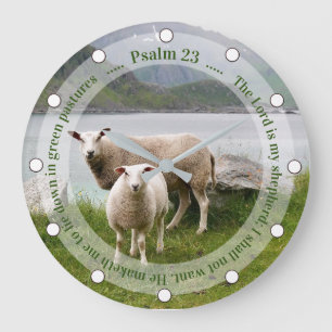 Schapen en lammeren van Psalm 23 Grote Klok