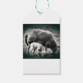 Schapen- en lamsmono-afbeelding cadeaulabel (Voorkant)