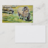 Schapen en lamsschildering Boer Visitekaartjes (Voorkant / Achterkant)