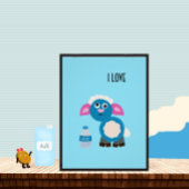 Schapen en melk perfect poster