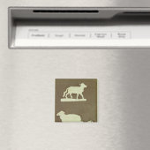 Schapen en schapen met lammeren magneet (Insitu (Vaatwasser))