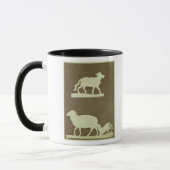 Schapen en schapen met lammeren mok (Links)