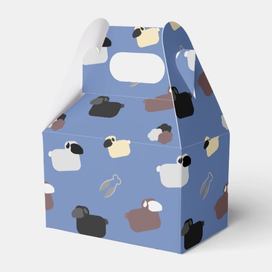 Schapen en scharen bedankdoosjes (Voorkant Zijde)