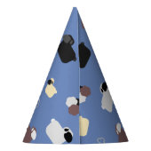 Schapen en scharen feesthoedjes (Achterkant)