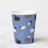 Schapen en scharen papieren bekers (Achterkant)