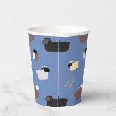 Schapen en scharen papieren bekers (Rechts)